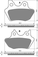 Brake pads rear goldfren - pads, for