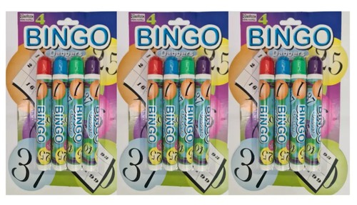 12x multi coloured - multi-coloured, bingo