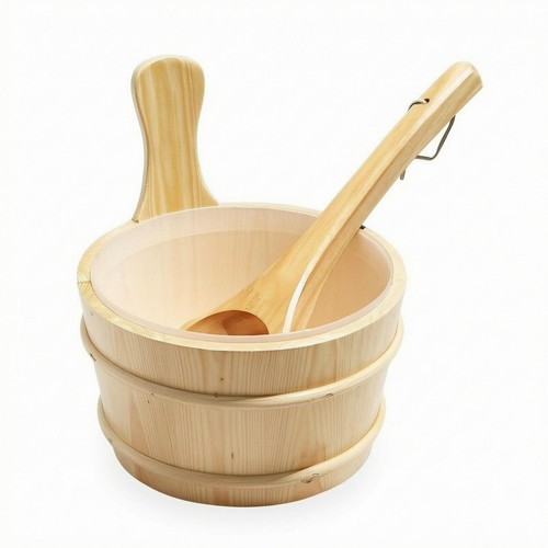 Sauna water pail round - water,
