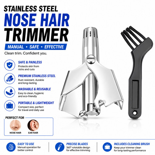 Manual nose hair trimmer - nose,