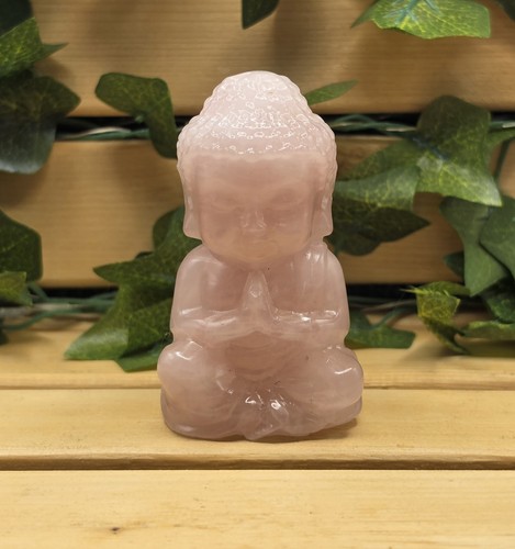 Rose quartz carved - quartz, praying