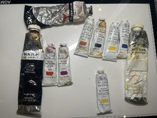 Winsor & Newton Artist Oil Paints 37ml *7+ 200ml *2 Used