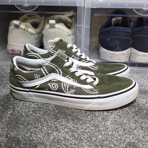 Vans old skool green - old, paisley