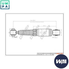 SHOCK ABSORBER DP1610.10.0041 FOR PEUGEOT PARTNER/Platform/Chassis/TEPEE/Box