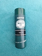 Faberge Brut 33 Talc 125g Vintage, Nearly Full (90% Full)