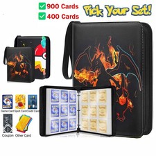 For Pokemon Trading Cards Album Folder 400/900 Pockets Card Binder Holder Gift