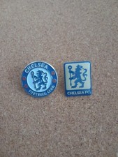 Pair Of Chelsea Fc Badges 