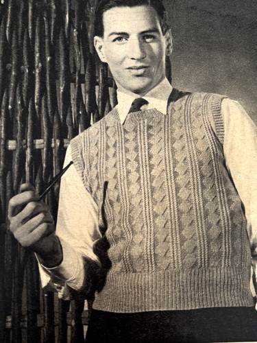 Classic 1950 mens pullover - 1950,
