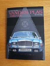 *NEW* Vanden Plas 1500/1750 - British Leyland, Allegro- Pamphlet Guide