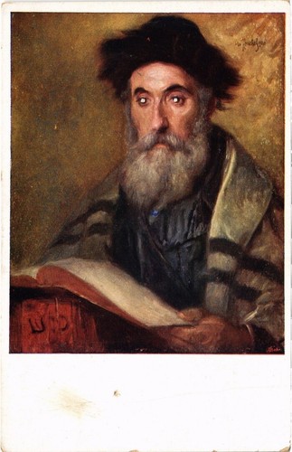 Judaica art portrait an - portrait, of