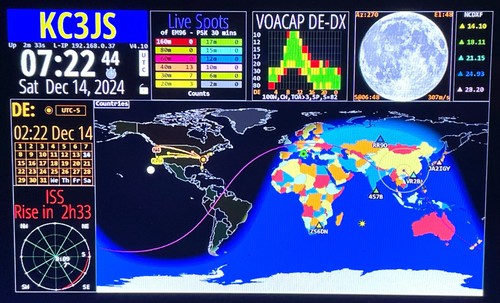 Hamclock ham radio world clock - hamclock-ham,