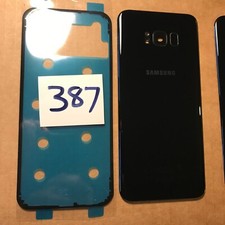 Samsung Galaxy S8+ (S8 Plus) G955 Back Glass/Rear Cover & Adhesive Black (B)