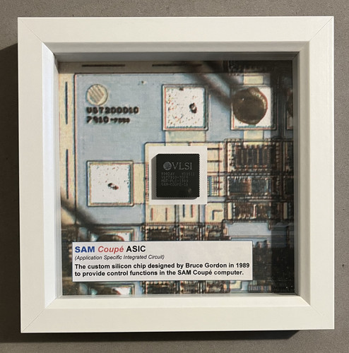 Framed sam coupe asic chip - framed,