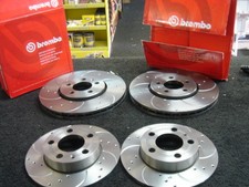  VW POLO 1.2 1.2TDI 1.4FSI 1.9TD 1.8GTI BRAKE DISC BREMBO DRILLED GROOVED FR RR