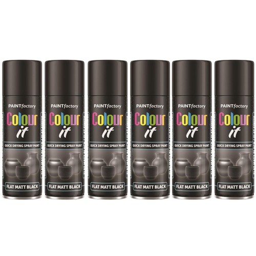 Flat matt black spray paint - flat,
