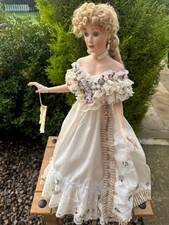Franklin Mint Collection Porcelain Doll - Alexandra