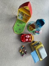Peppa Pig playset bundle, camper van, fairground, house and characters