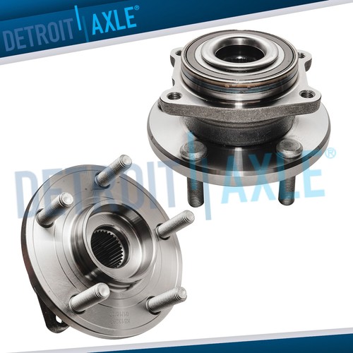 Front wheel bearings - and, hubs
