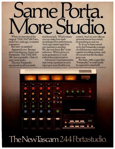 Tascam 244 portastudio - 244,