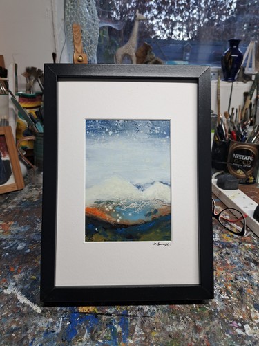 The valley watercolour on - valley",
