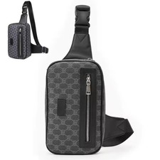 Men Crossbody Chest Bag Retro