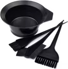 4pcs Hair Dye Coloring Kit with Brush and Bowl Set for Salon or Home Use
