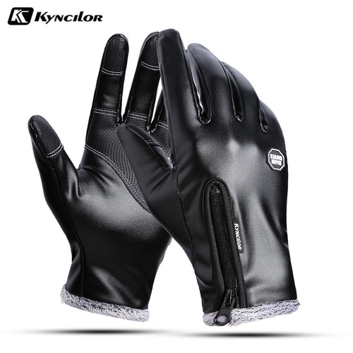 Leather gloves winter - leather,