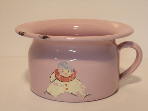 Vintage 1940 pink enamel - 1940's,