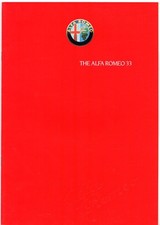 Alfa Romeo 33 1986-87 UK Market Sales Brochure 1.3S 1.5 Green Cloverleaf