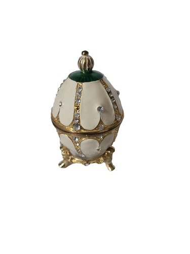 Faberge egg jewelry box metal - faberge,