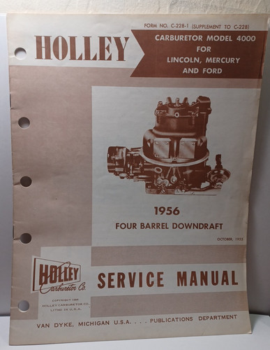 1956 holly four barrel - holly,
