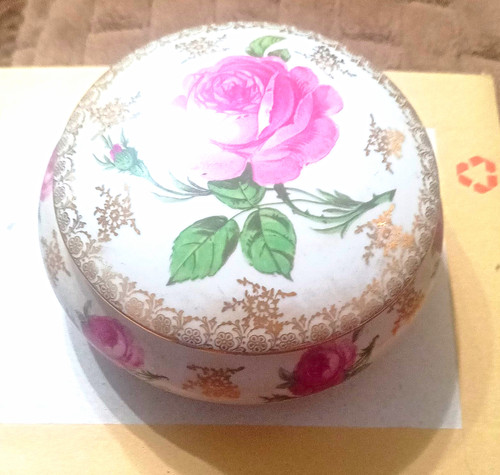Limoges round ceramic trinket - limoges,