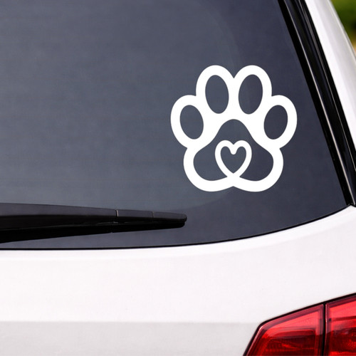 Cute heart paw print - heart,