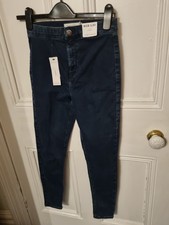 Topshop Joni High Waist Blue