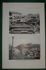 1916 WWI WW1 PRINT RESERVE STORES OF SHELLS FRENCH ARTILLERY ~ MINOR FIXED FORT 
