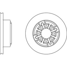 2x Brake Discs Solid For Iveco