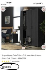 argos oslo 3 doors