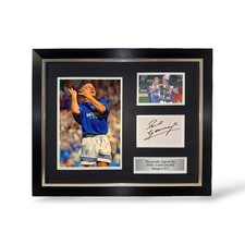 Paul Gascoigne Signed Rangers Montage- Deluxe Framed