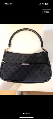 Gucci canvas shoulder bag - gg,