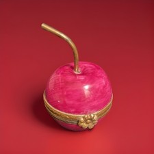 Limoges France Cherry Trinket