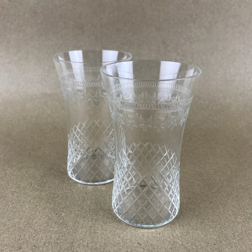 Antique cut crystal etched - antique,