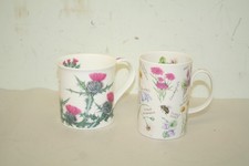 2 x Dunoon Bone China Mugs