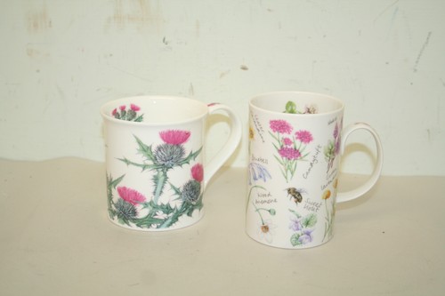 Dunoon bone china mugs - 2, x