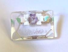 Vintage Reverse Carved lucite