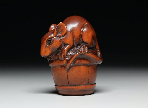 Antique japanese netsukemouse - japanese,