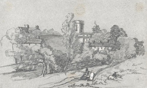 Figures church landscape - figures,