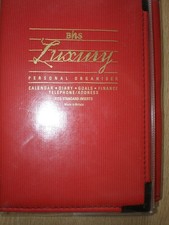 BHS luxury filofax red with