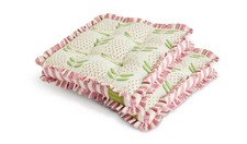 SAVE 50% Habitat x Sanderson & National Trust Bellis Seat Cushion 2pk (2093)