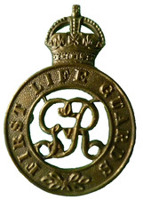 First Life Guards Cap Badge KC