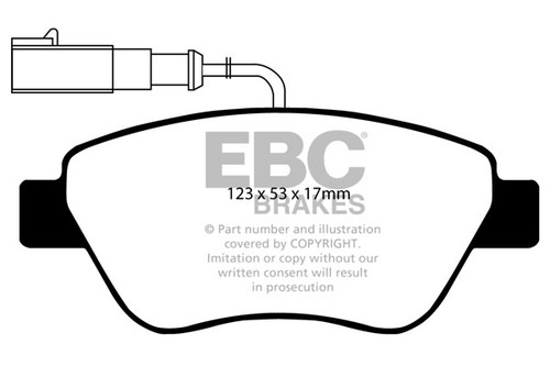 Ebc greenstuff front brake - front,